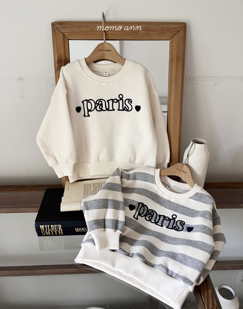 Momo Ann - Korean Women Fashion - #vintagekidsstyle - Paris Sweatshirt (with Mom)