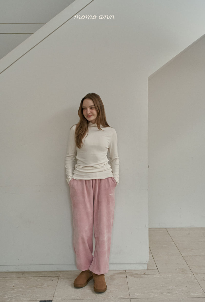 Momo Ann - Korean Women Fashion - #womensfashion - Velour Jogger Pants (with Mom) - 7