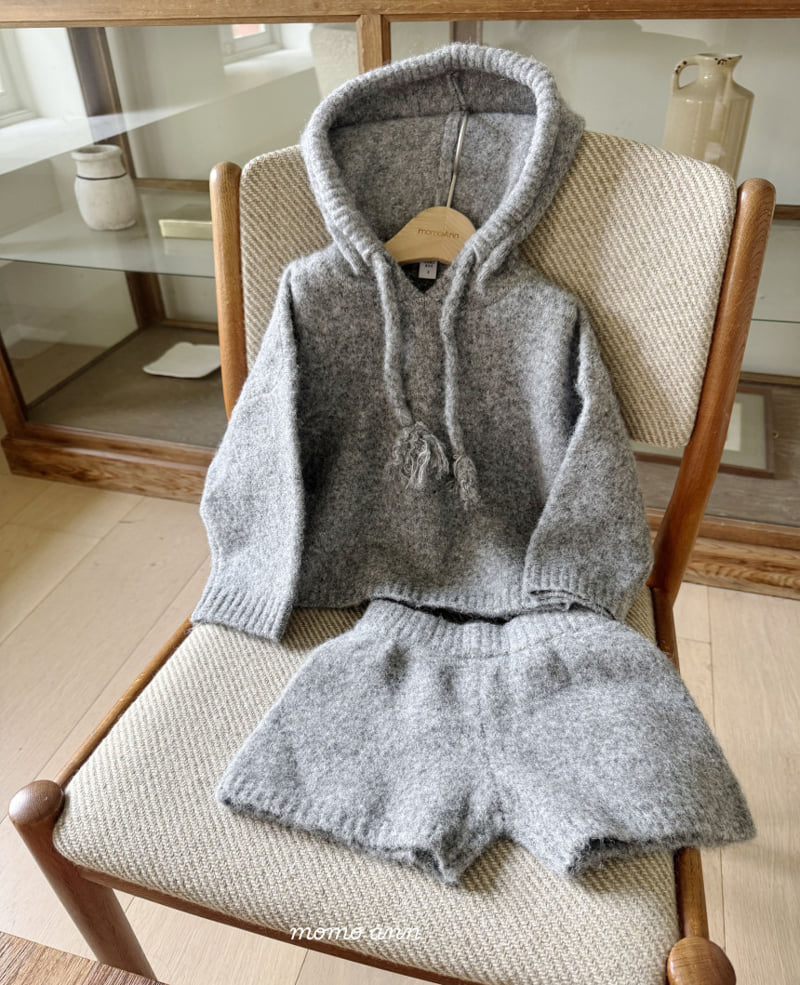 Momo Ann - Korean Women Fashion - #womensfashion - Knit Hood Set (with Mom) - 7