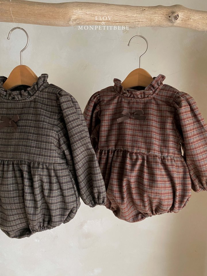 Mon Petit Bebe - Korean Baby Fashion - #smilingbaby - Monde Ribbon Suit - 4