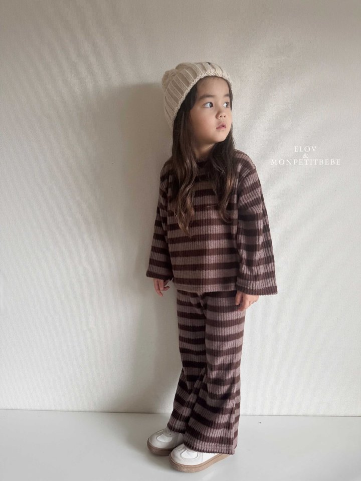 Mon Petit Bebe - Korean Baby Fashion - #babyboutiqueclothing - Rose Stripe Set - 4