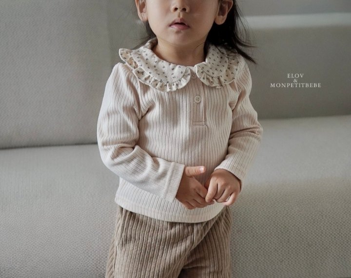 Mon Petit Bebe - Korean Baby Fashion - #babyfashion - Lumiel Collar Tee - 3