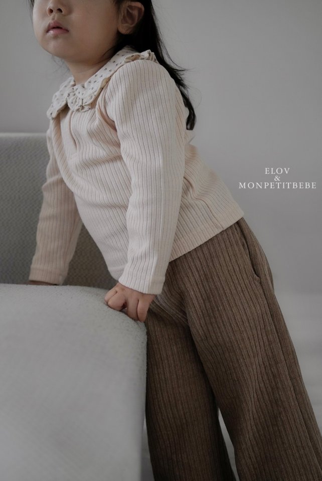 Mon Petit Bebe - Korean Baby Fashion - #babyootd - Lumiel Collar Tee - 8