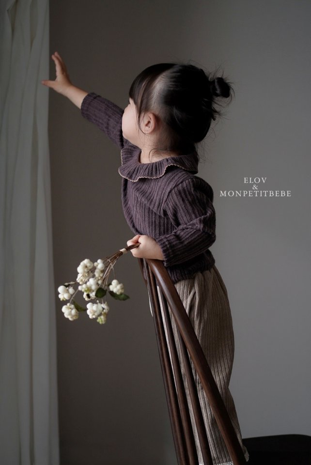 Mon Petit Bebe - Korean Baby Fashion - #onlinebabyboutique - Louanne Frill Tee - 6