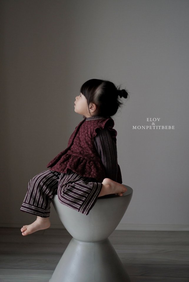 Mon Petit Bebe - Korean Baby Fashion - #onlinebabyshop - Elba Frill Vest - 11