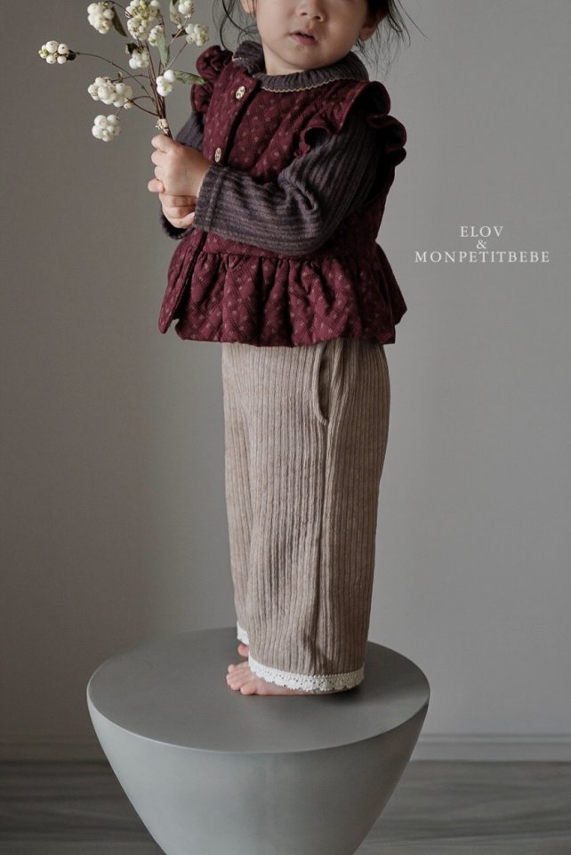 Mon Petit Bebe - Korean Baby Fashion - #smilingbaby - Elba Frill Vest - 12