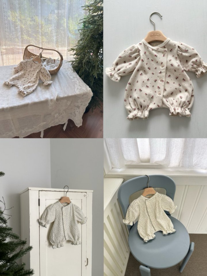 Monbebe - Korean Baby Fashion - #babyboutiqueclothing - Flower Glory Suit