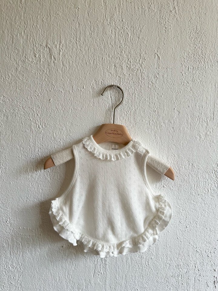 Monbebe - Korean Baby Fashion - #babyfashion - Frill Vest - 11