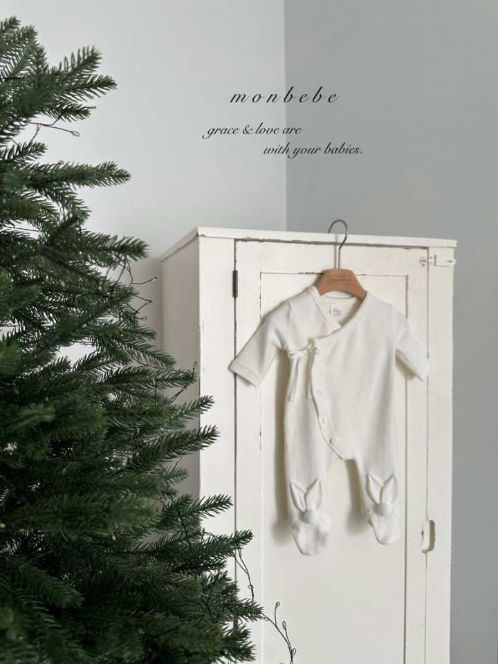 Monbebe - Korean Baby Fashion - #babylifestyle - Bunny Toe Suit - 5