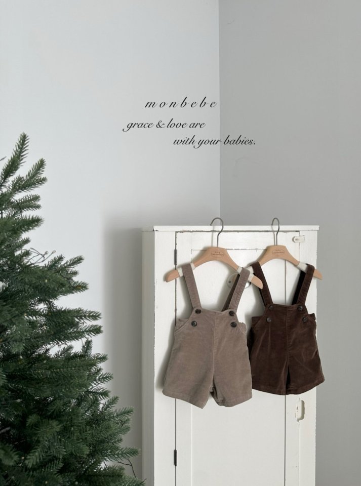 Monbebe - Korean Baby Fashion - #babyootd - Montblanc Suspender Pants