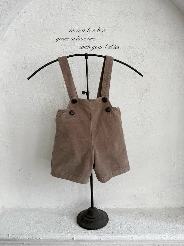 Monbebe - Korean Baby Fashion - #babyoutfit - Montblanc Suspender Pants - 2
