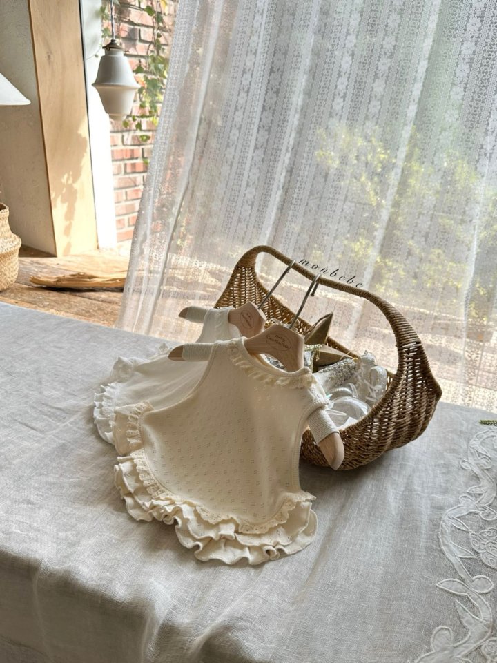 Monbebe - Korean Baby Fashion - #babyoutfit - Frill Vest - 3