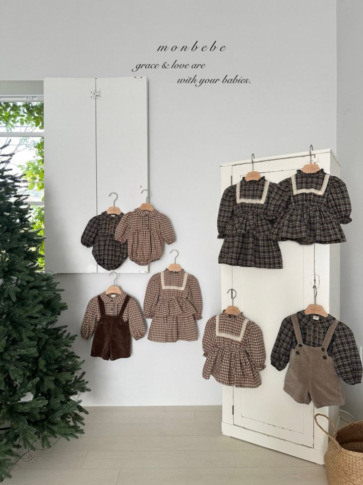 Monbebe - Korean Baby Fashion - #onlinebabyboutique - Lope Check Suit - 6
