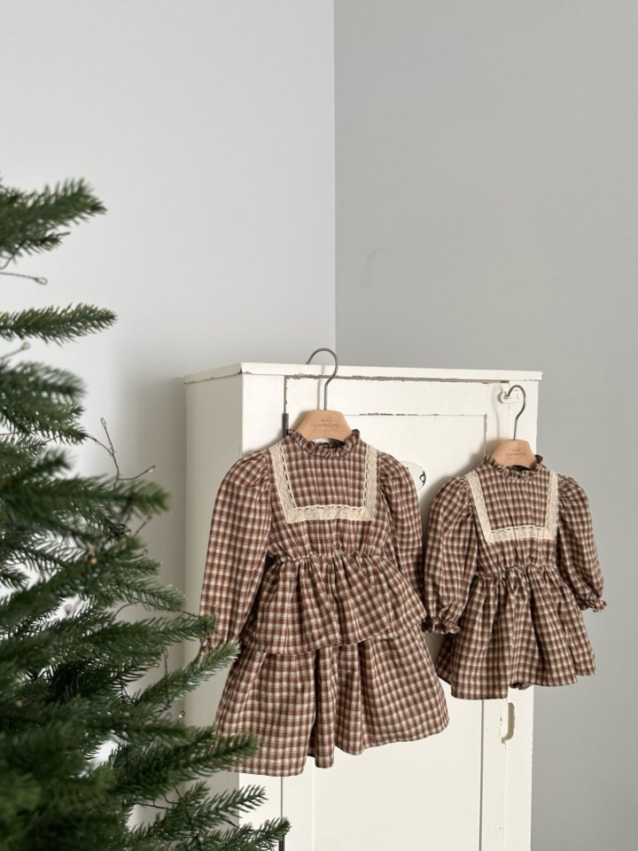 Monbebe - Korean Baby Fashion - #onlinebabyshop - Lope Check One-piece - 8