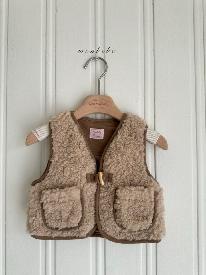 Monbebe - Korean Baby Fashion - #onlinebabyboutique - Bebe Wool Vest - 4