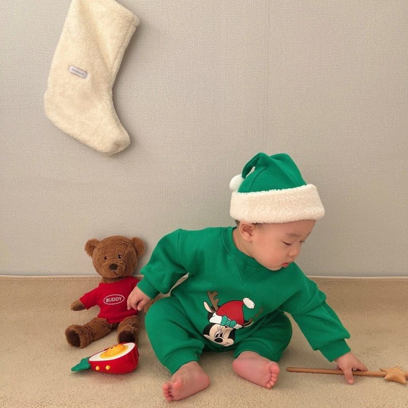 Moran - Korean Baby Fashion - #babyboutique - Rudolph Suit Set - 10