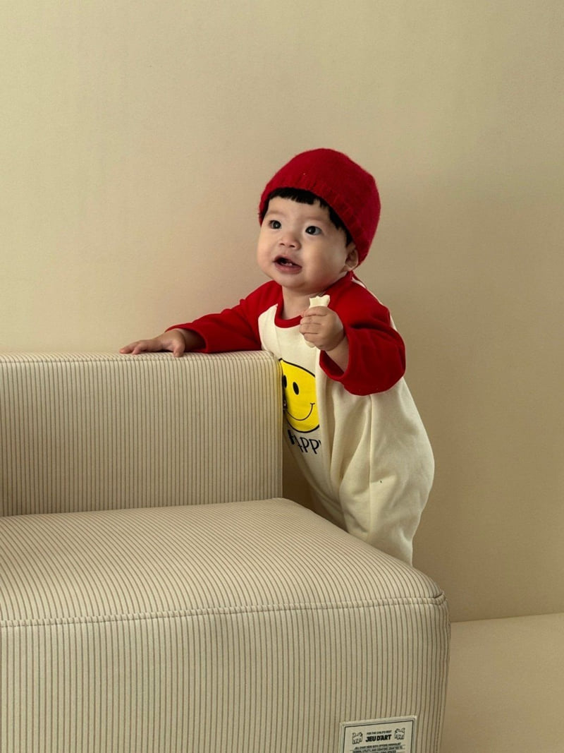Moran - Korean Baby Fashion - #babyclothing - Fleece Smile Suit - 4