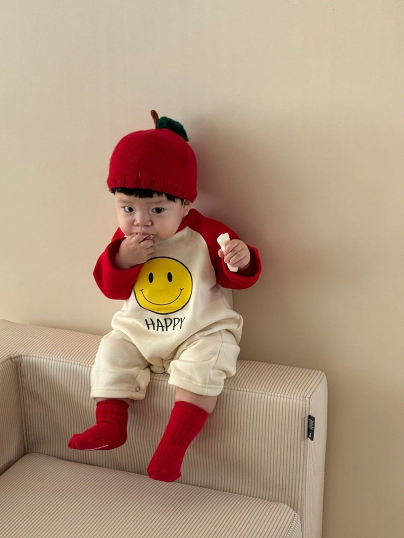 Moran - Korean Baby Fashion - #babygirlfashion - Fleece Smile Suit - 6