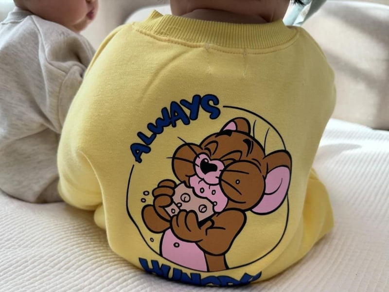 Moran - Korean Baby Fashion - #babygirlfashion - Fleece Cheese Jerry Suit - 3