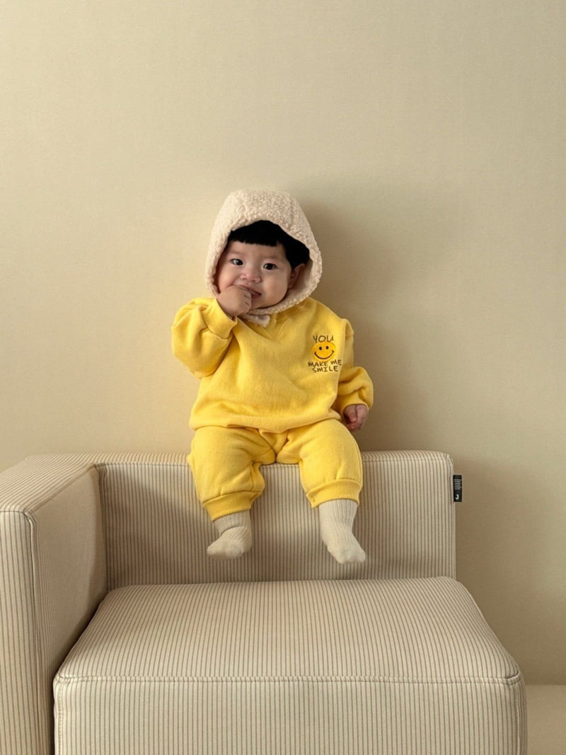 Moran - Korean Baby Fashion - #babylifestyle - Fleece You Smile Suit - 5