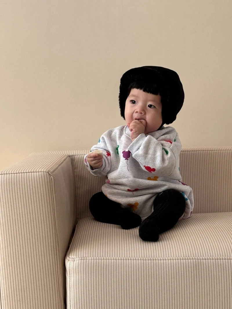 Moran - Korean Baby Fashion - #babylifestyle - Fleece Balloon Suit - 3