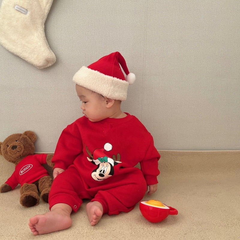 Moran - Korean Baby Fashion - #babylifestyle - Rudolph Suit Set - 2