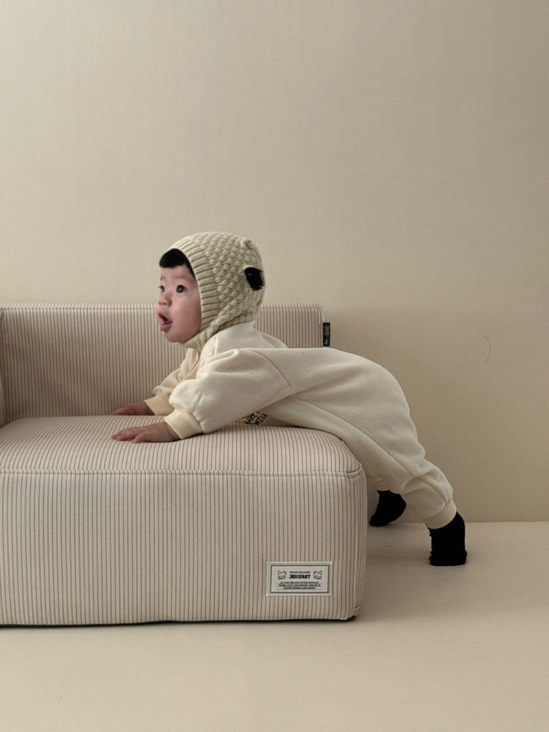 Moran - Korean Baby Fashion - #babyoutfit - Fleece You Smile Suit - 9