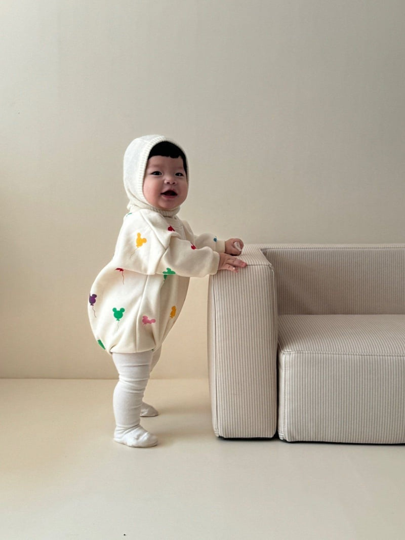 Moran - Korean Baby Fashion - #babyoutfit - Fleece Balloon Suit - 6