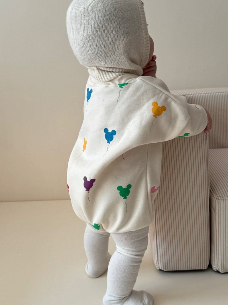 Moran - Korean Baby Fashion - #babyoutfit - Fleece Balloon Suit - 7