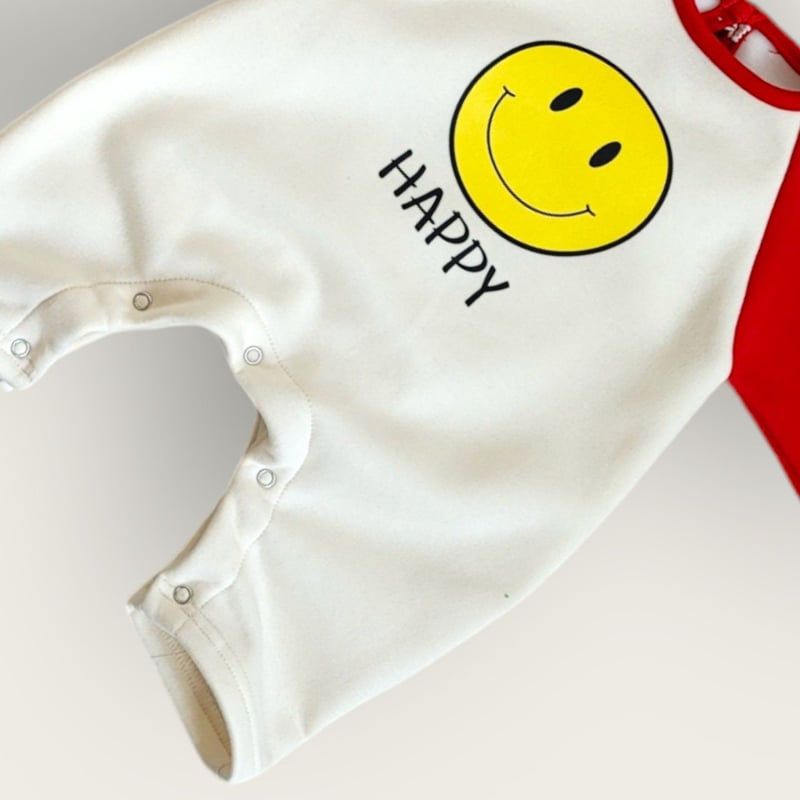 Moran - Korean Baby Fashion - #babywear - Fleece Smile Suit - 12