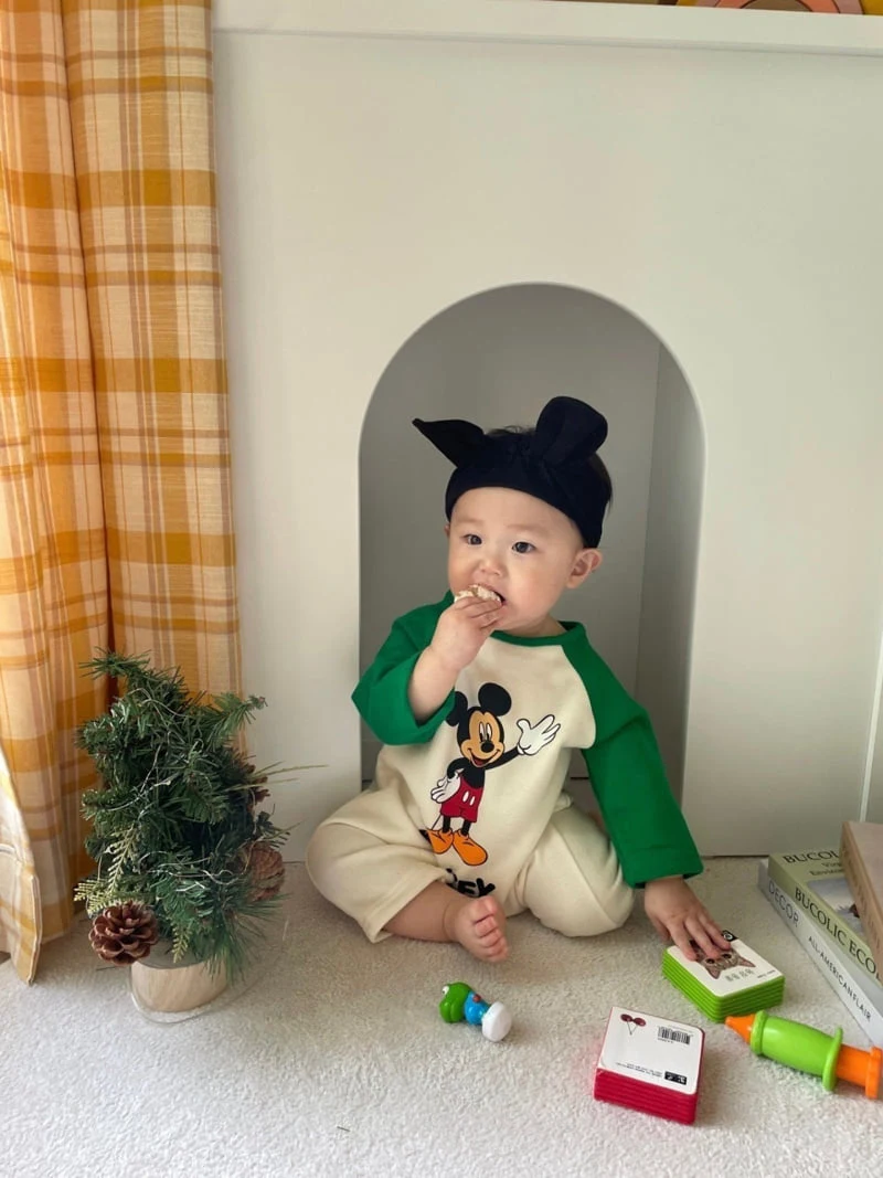 Moran - Korean Baby Fashion - #onlinebabyboutique - Fleece Hello M Suit Set - 12