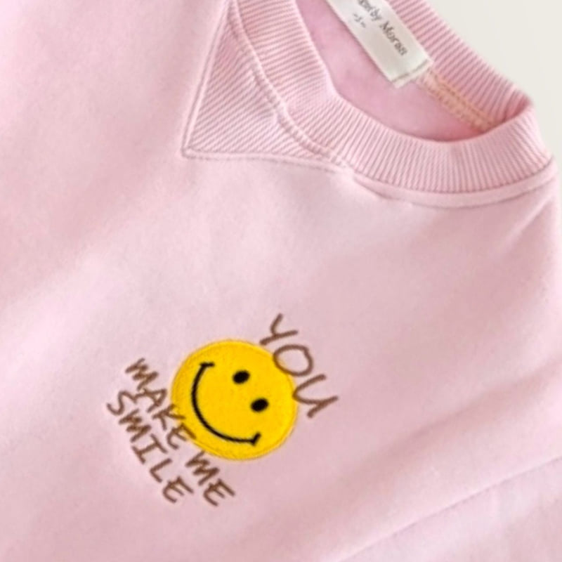 Moran - Korean Baby Fashion - #onlinebabyshop - Fleece You Smile Suit - 12
