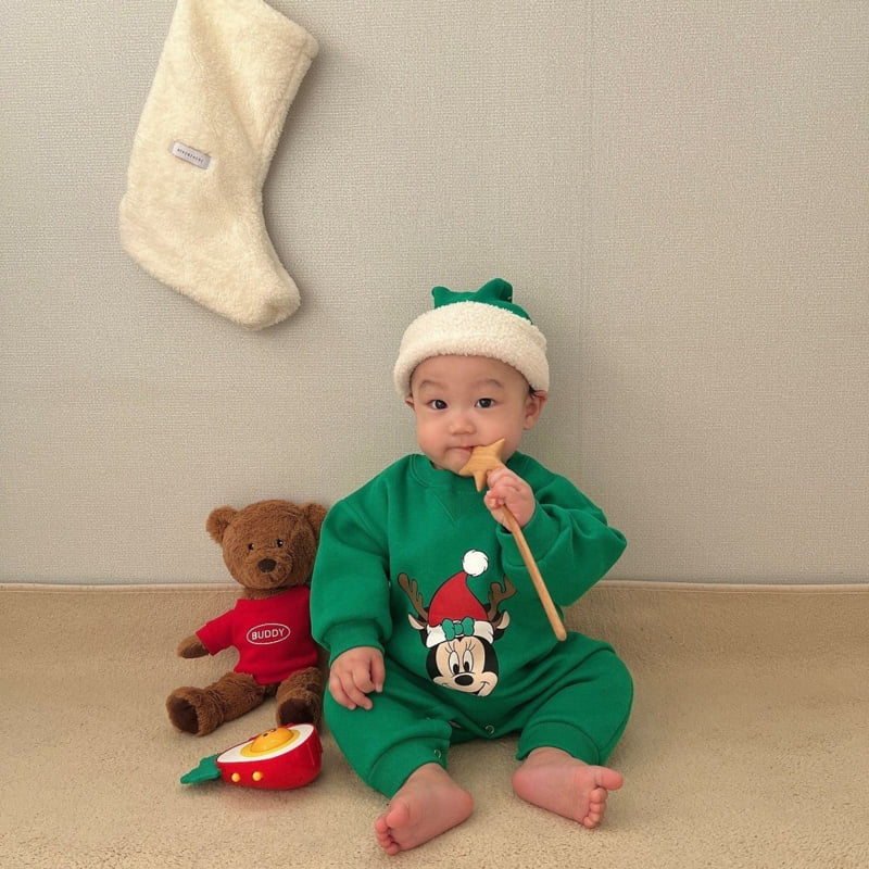 Moran - Korean Baby Fashion - #onlinebabyshop - Rudolph Suit Set - 9