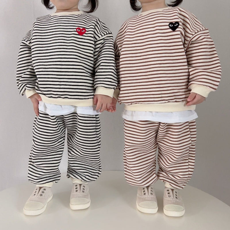 Moran - Korean Children Fashion - #childofig - Fleece Basic Top Bottom Set - 5
