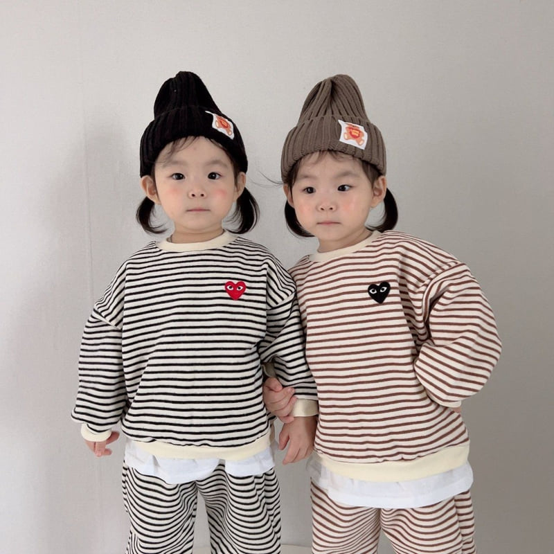 Moran - Korean Children Fashion - #childofig - Fleece Basic Top Bottom Set - 6