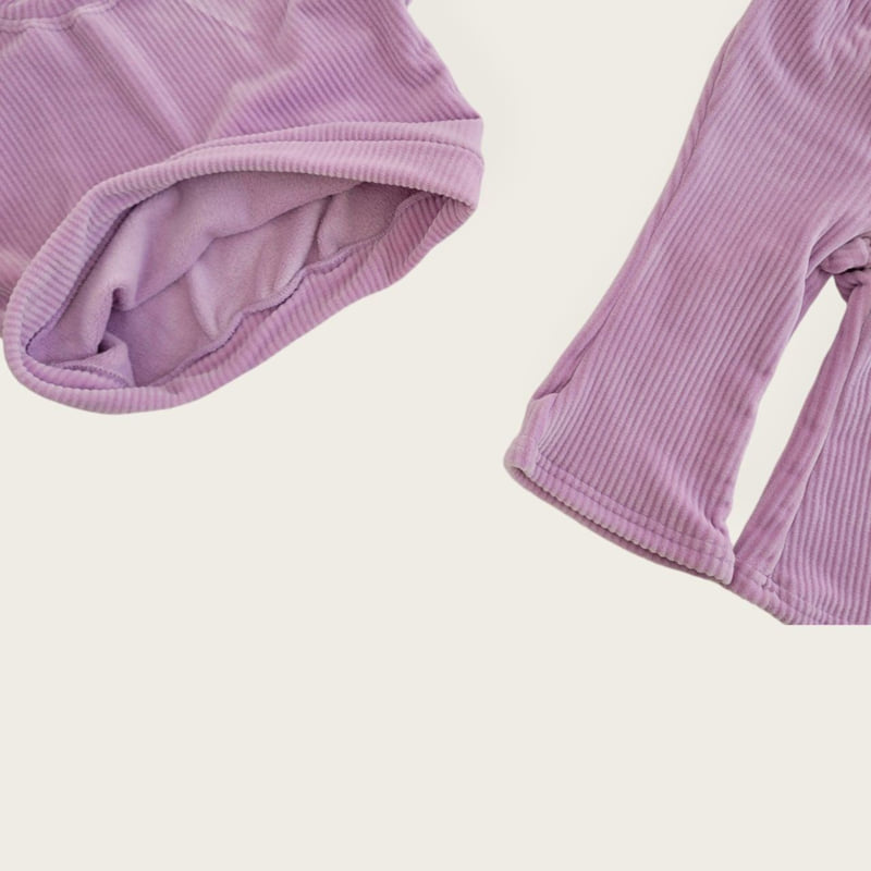 Moran - Korean Children Fashion - #designkidswear - Soft Bootcut Top Bottom Set - 9