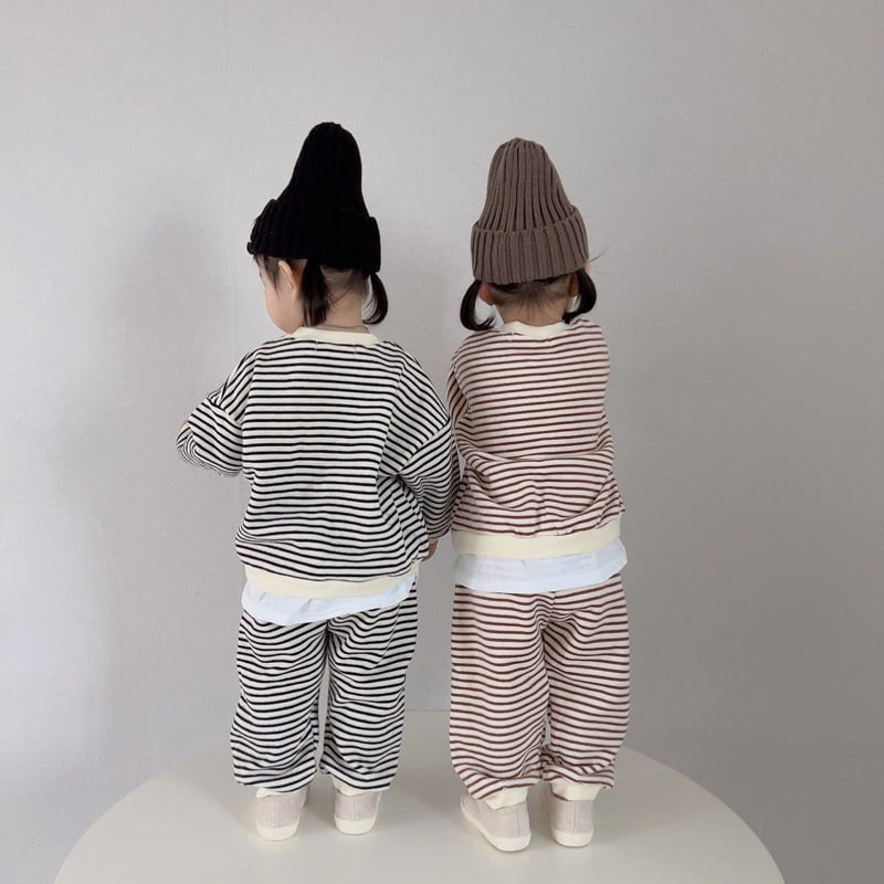 Moran - Korean Children Fashion - #discoveringself - Fleece Basic Top Bottom Set - 9