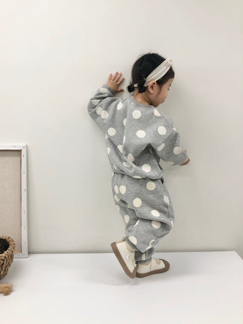Moran - Korean Children Fashion - #magicofchildhood - Fleece Bubble Top Bottom Set - 7