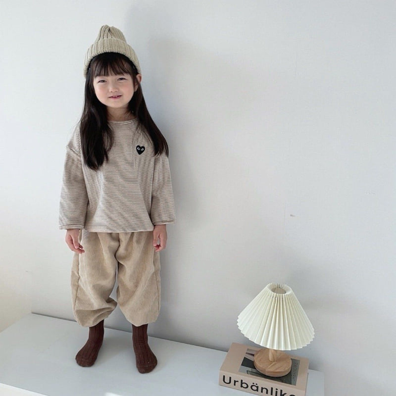 Moran - Korean Children Fashion - #minifashionista - Thick Heart Tee - 3