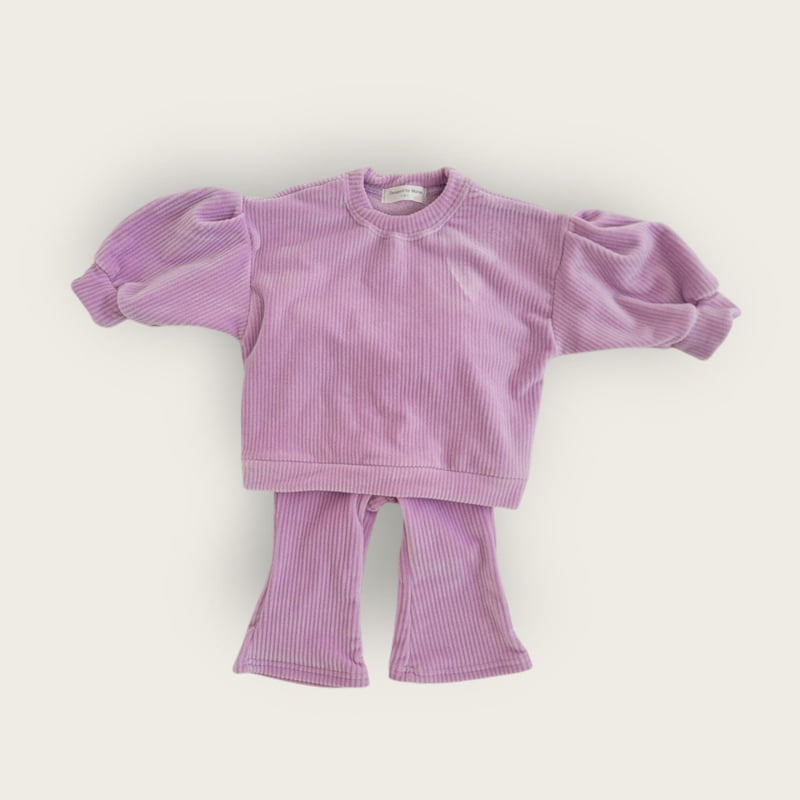 Moran - Korean Children Fashion - #prettylittlegirls - Soft Bootcut Top Bottom Set - 5