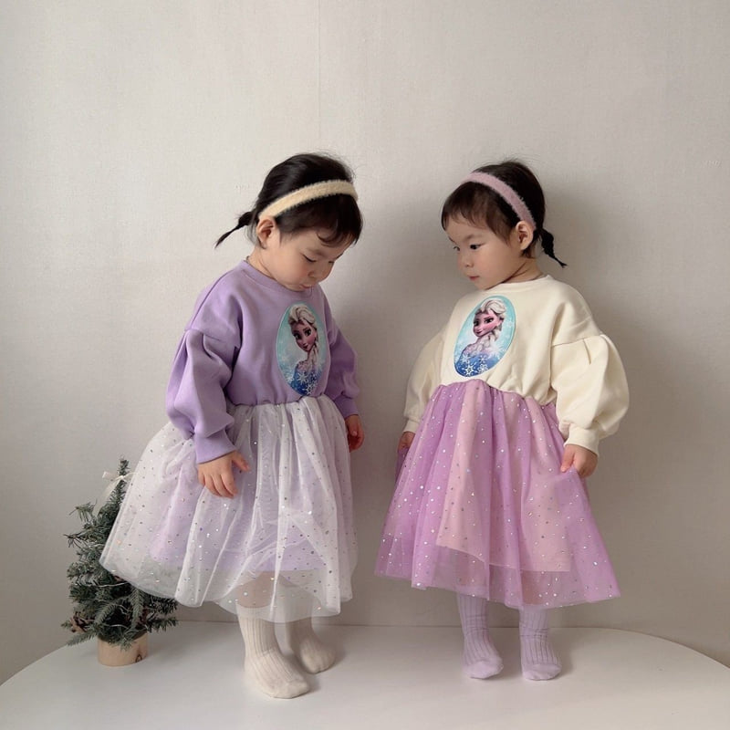 Moran - Korean Children Fashion - #prettylittlegirls - Fleece Elsa One-piece - 6
