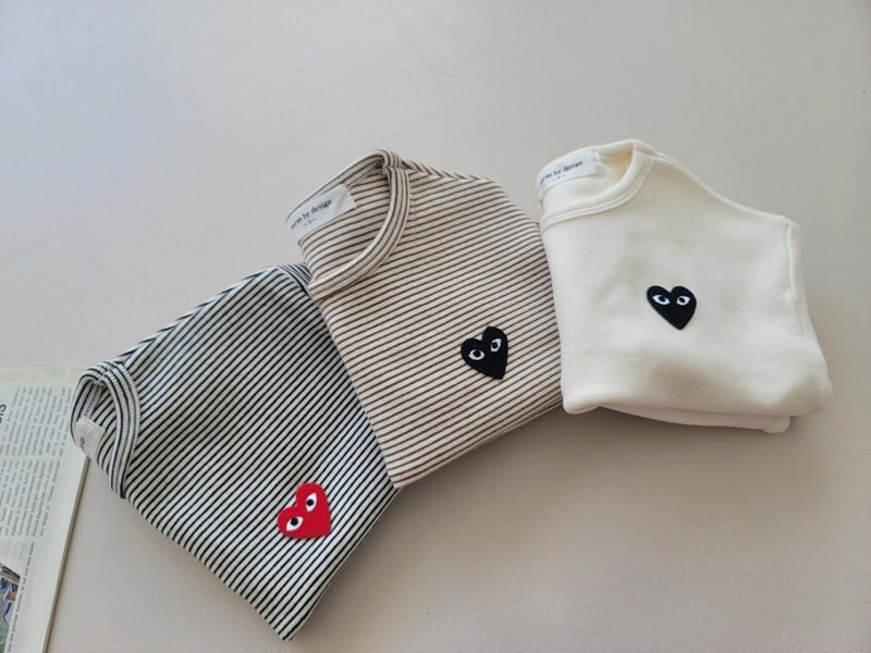 Moran - Korean Children Fashion - #stylishchildhood - Thick Heart Tee - 7