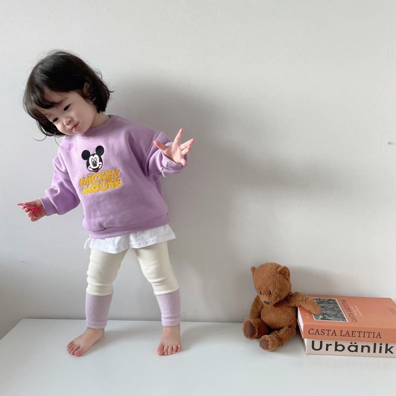 Moran - Korean Children Fashion - #toddlerclothing - Fleece Point M Top Bottom Set - 4