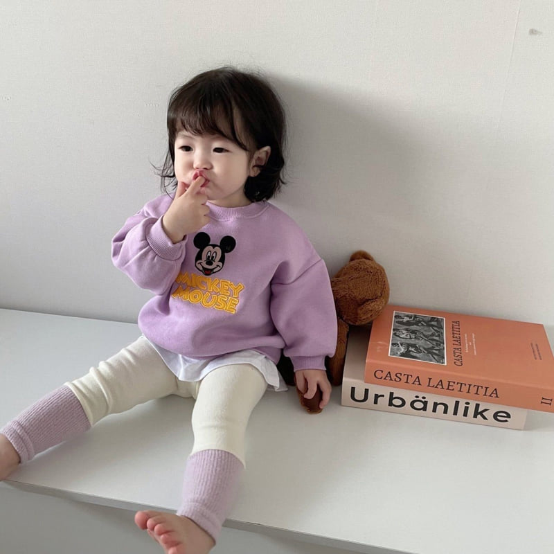 Moran - Korean Children Fashion - #todddlerfashion - Fleece Point M Top Bottom Set - 2