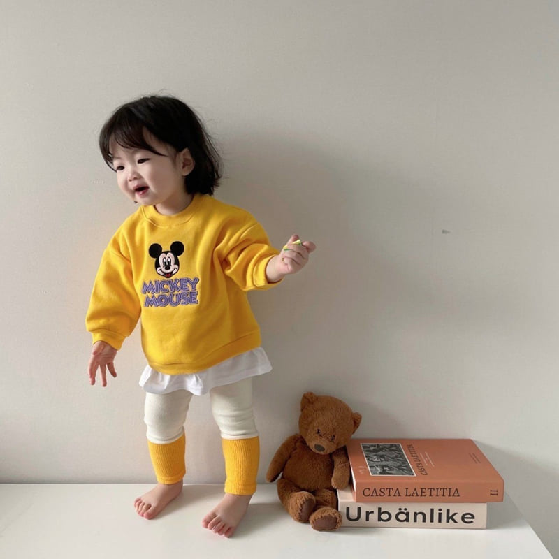 Moran - Korean Children Fashion - #toddlerclothing - Fleece Point M Top Bottom Set - 3