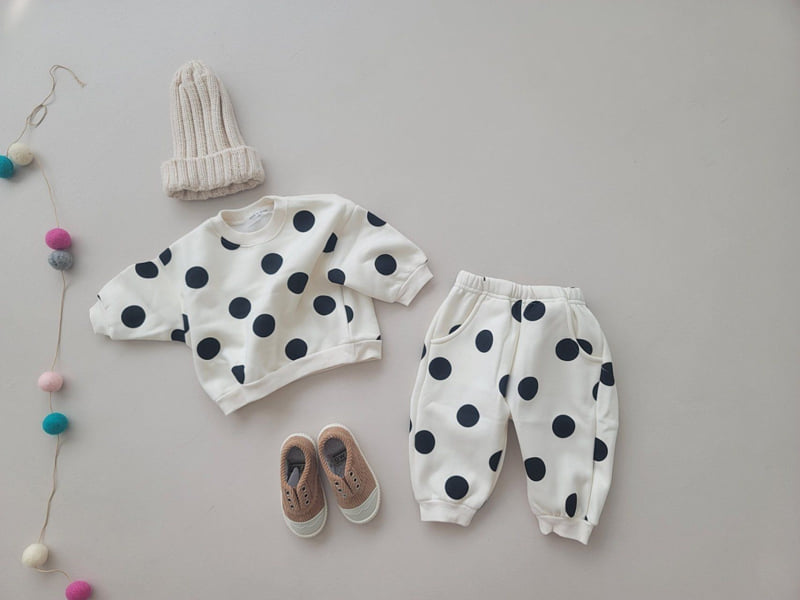 Moran - Korean Children Fashion - #toddlerclothing - Fleece Bubble Top Bottom Set - 11