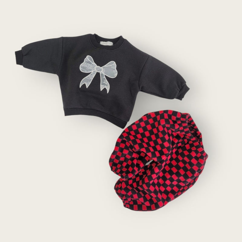 Moran - Korean Children Fashion - #toddlerclothing - Fleece Ribbon Sweatshirt - 10