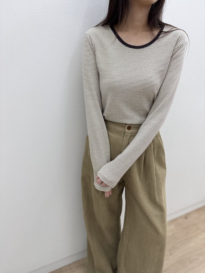 Most - Korean Women Fashion - #pursuepretty - Rody Striped Tee - 3