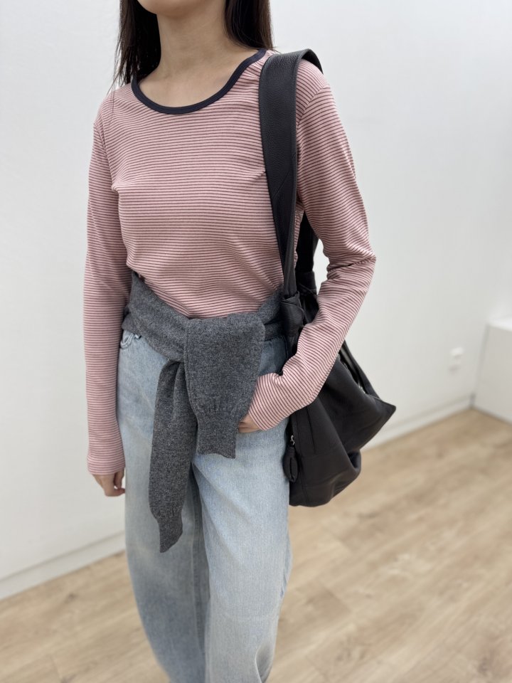Most - Korean Women Fashion - #romanticstyle - Rody Striped Tee - 5