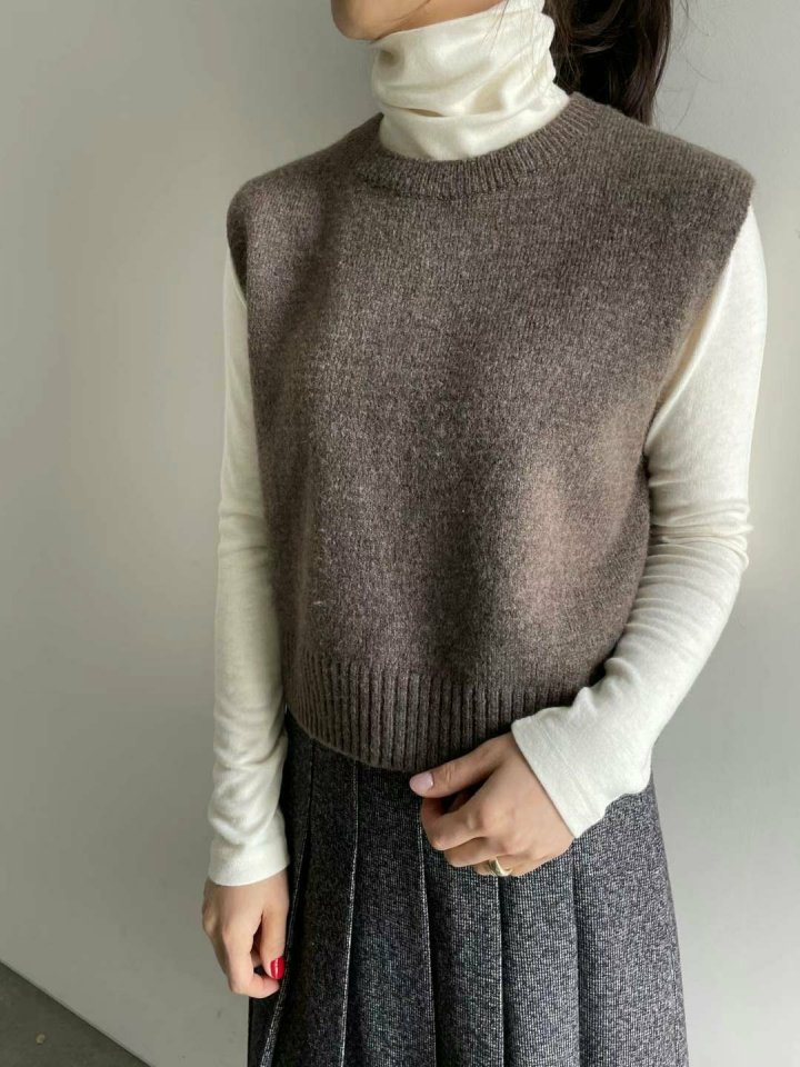 Most - Korean Women Fashion - #shopsmall - Back Slit Vest - 3